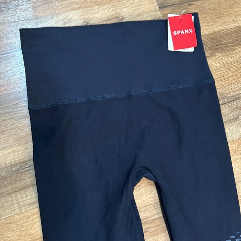 SPANX SEAMLESS MOTO LEGGINGS WOMEN SIZE SMALL NAVY  NEW - Picture 7 of 10